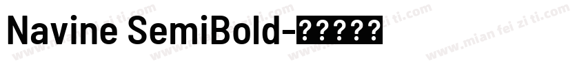 Navine SemiBold字体转换